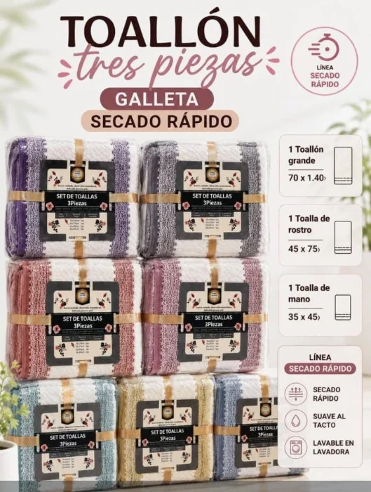 Toallones Secado Rápido