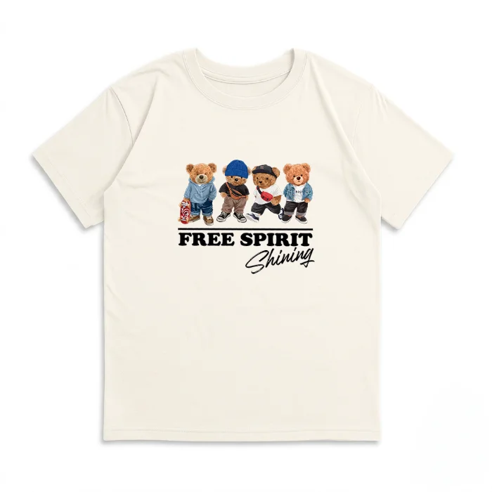 Unisex- Remera Ovsize Oso Free Spirit