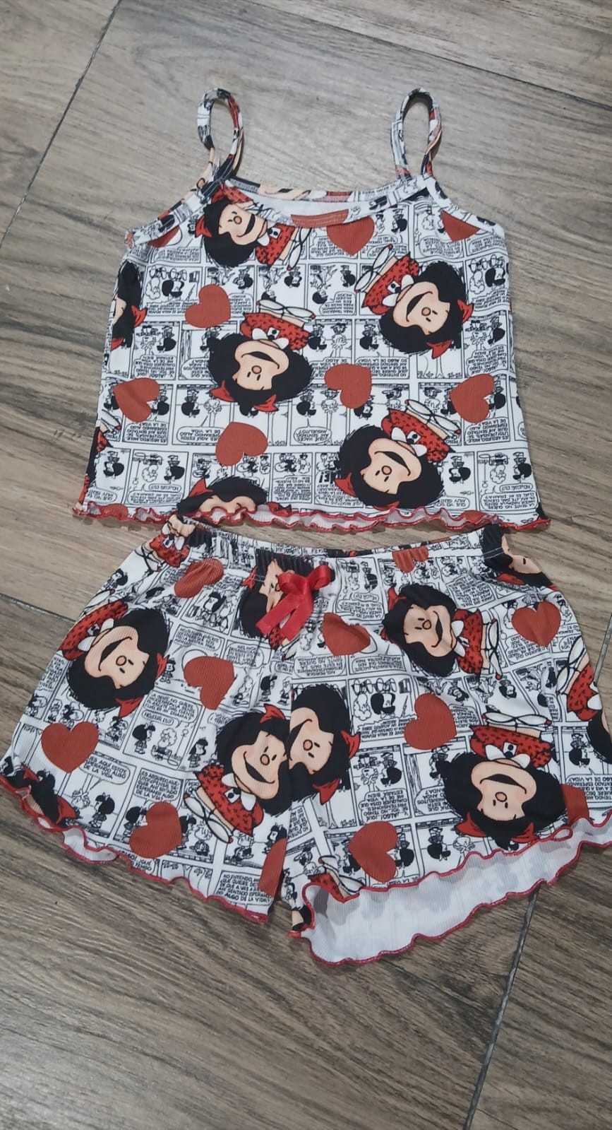 Pijamas Top y Short de Dama - Imagen 3