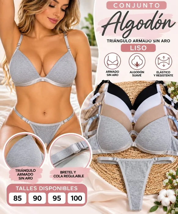 Conjunto Triangulo Armado  Algodón