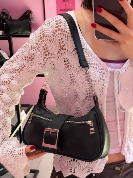 Cartera Mini Bag Baguette Eco Cuero