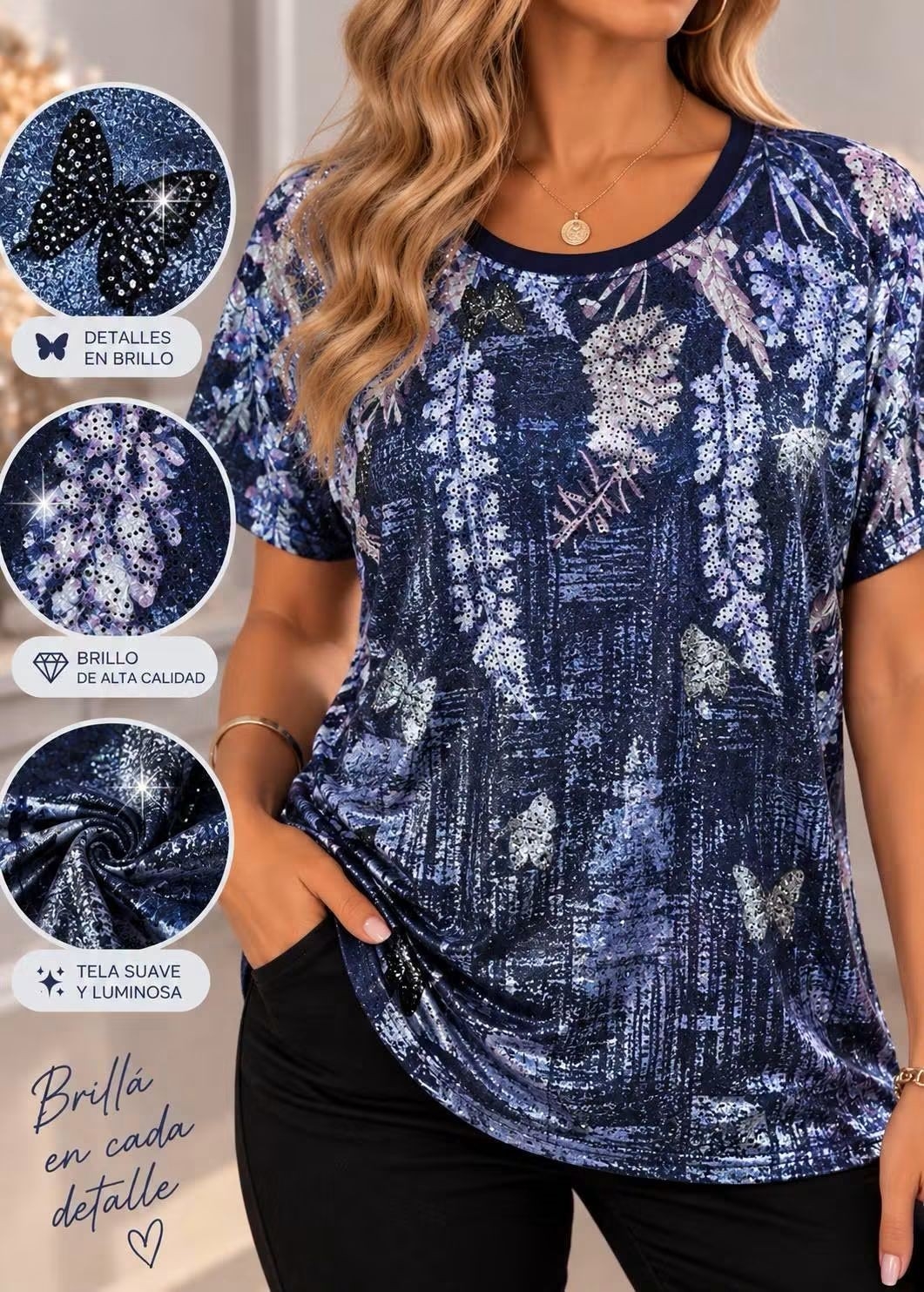 Remera de Dama Premiun Amplias - Imagen 2