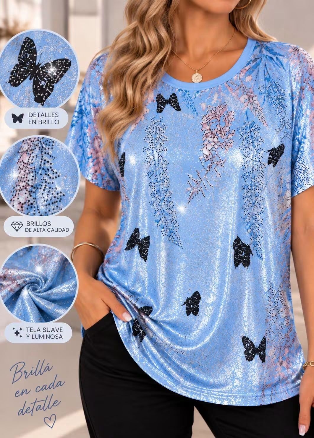 Remera de Dama Premiun Amplias - Imagen 3