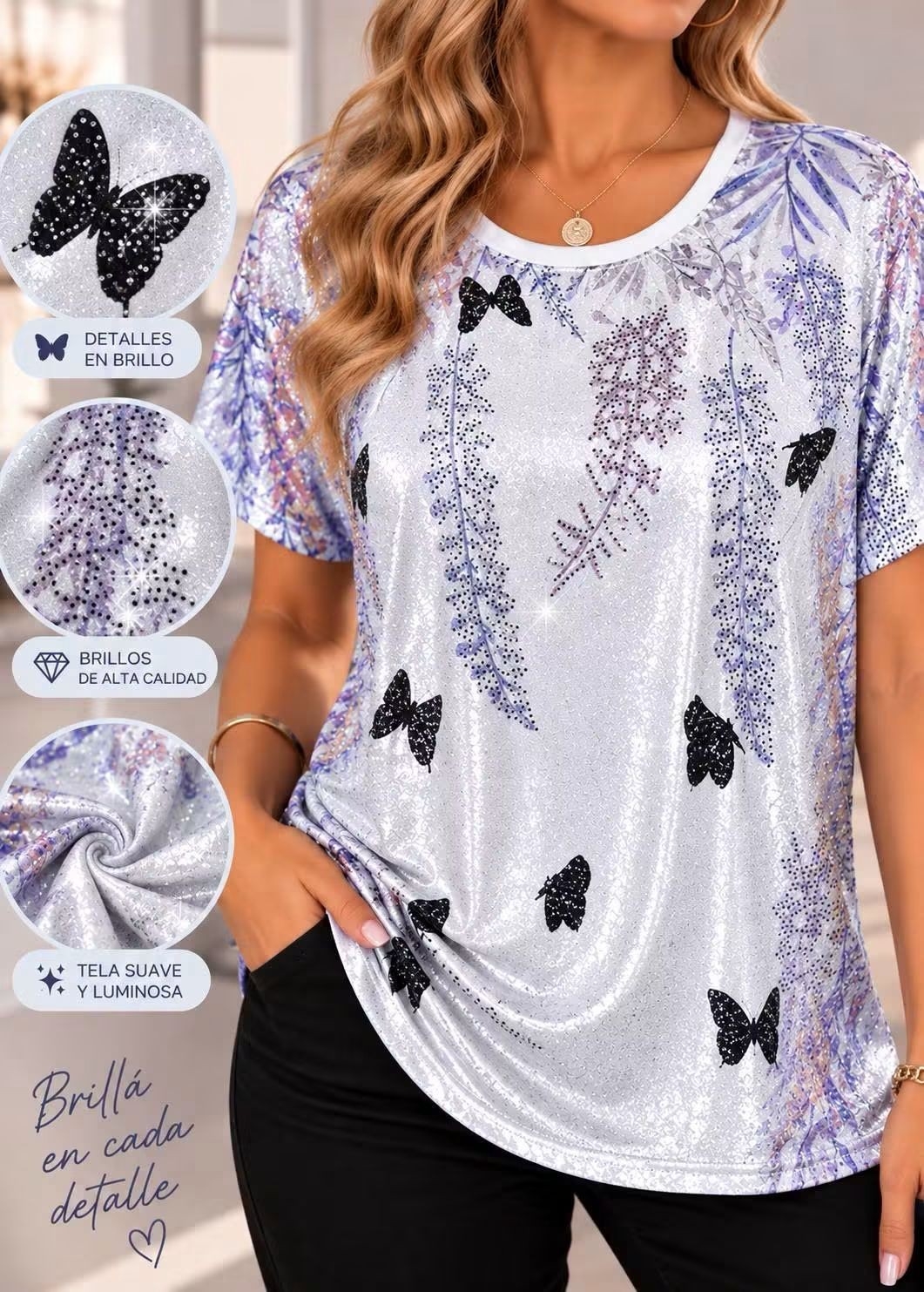 Remera de Dama Premiun Amplias - Imagen 5