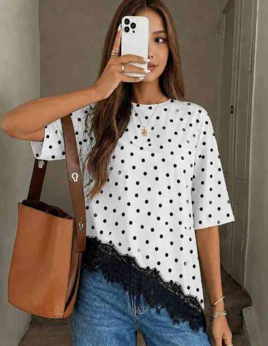 Remera Lunares Dama Premiun