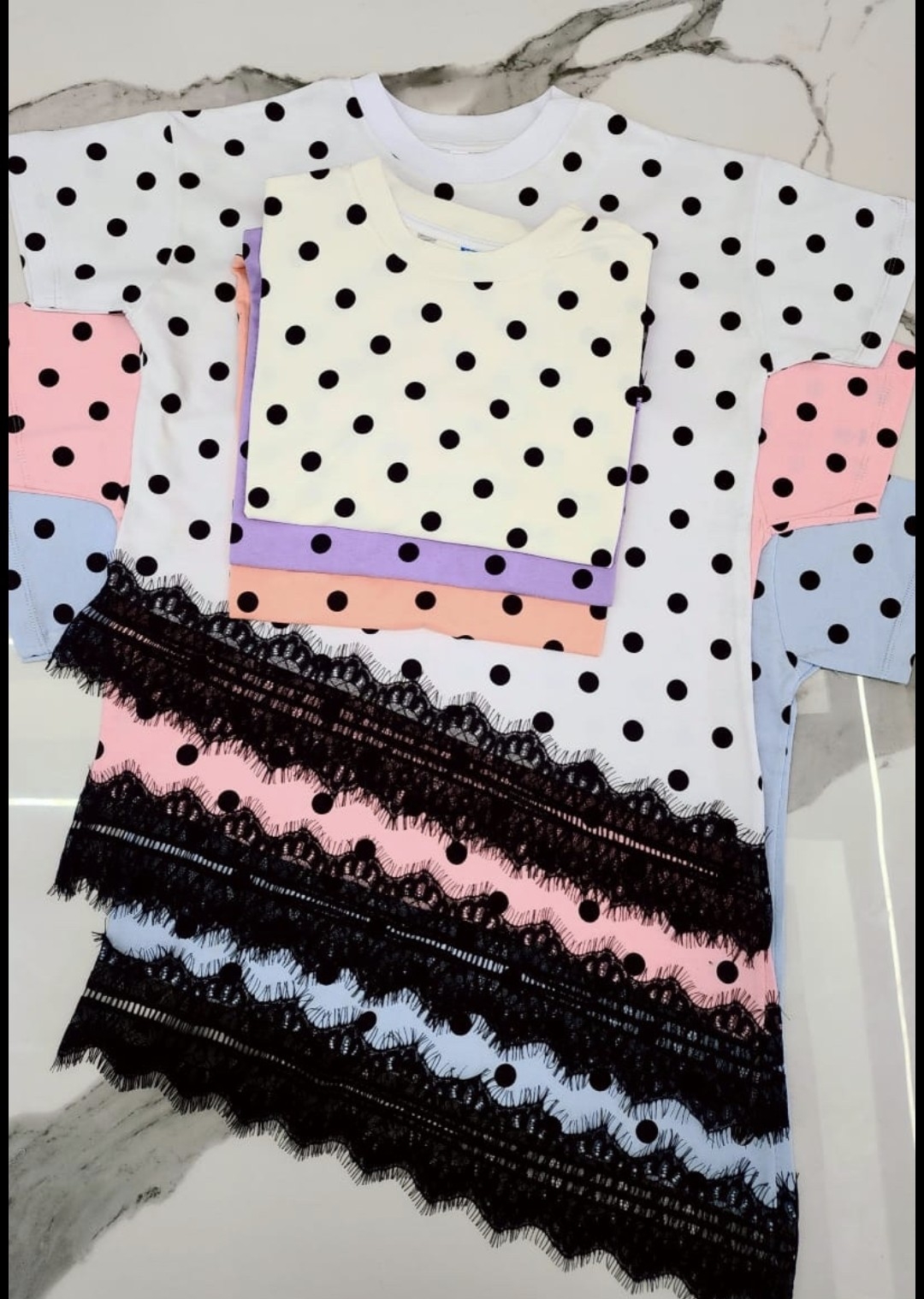 Remera Lunares Dama Premiun - Imagen 3