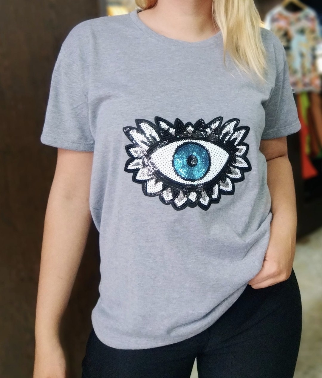 Remera Dama Aplique Premiun - Imagen 6