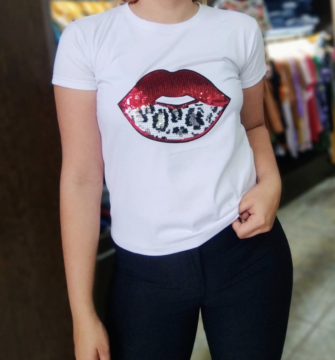 Remera Dama Aplique Premiun - Imagen 7