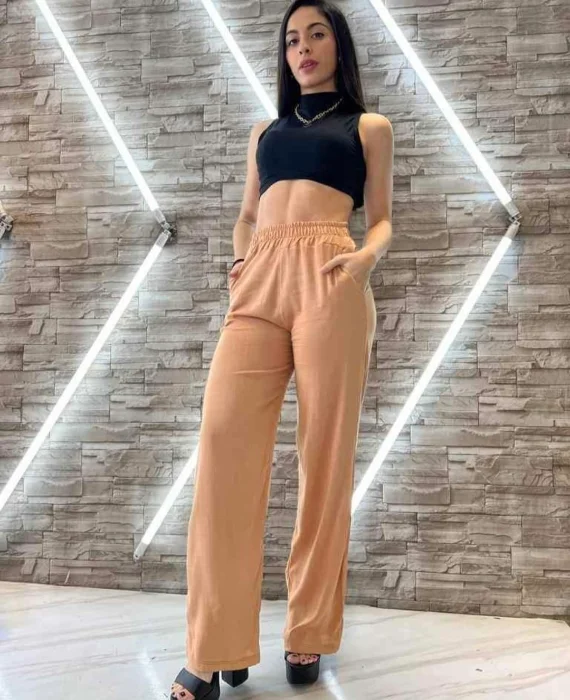 Palazo de Lino Spandex