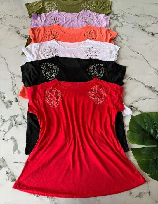 Remera Dama Spum Hojas
