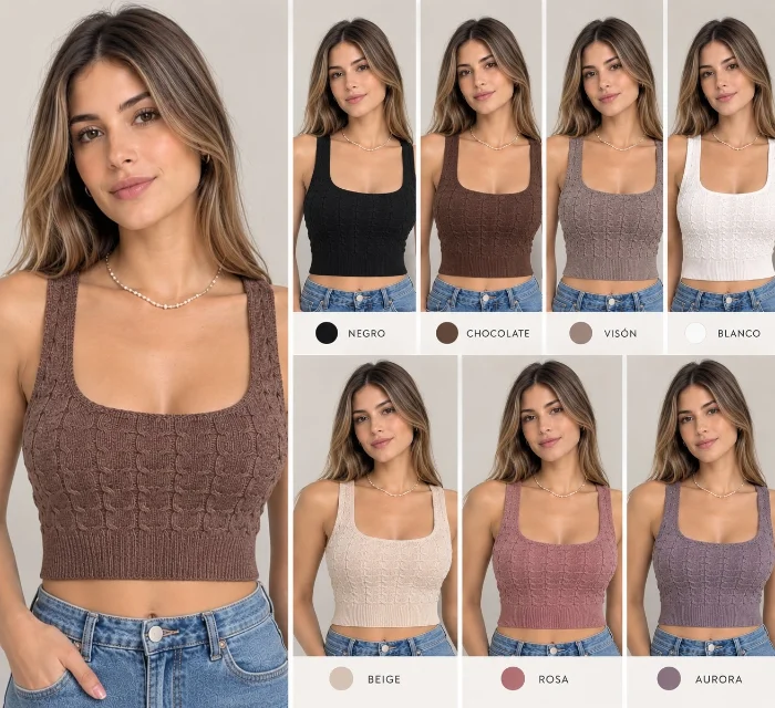 Músculosa Crop Top