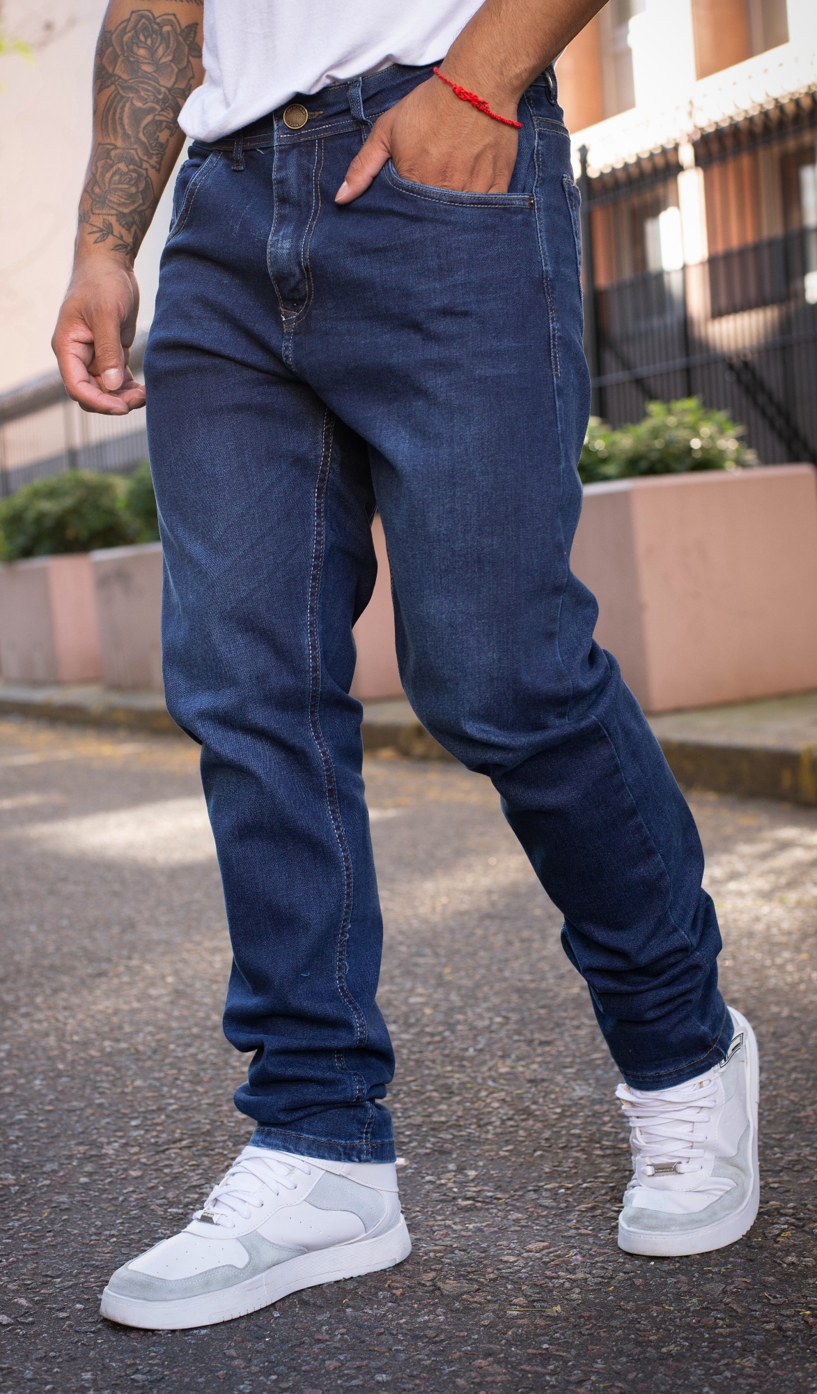 Pantalón Jeans Corte Clasico Elastizado - Imagen 2