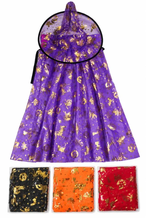 Set Capas + Sombrero de Bruja