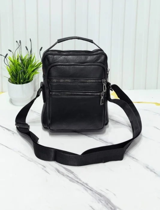 Morral  Cuero Pu* 
pra Hombre  Excelente Calidad