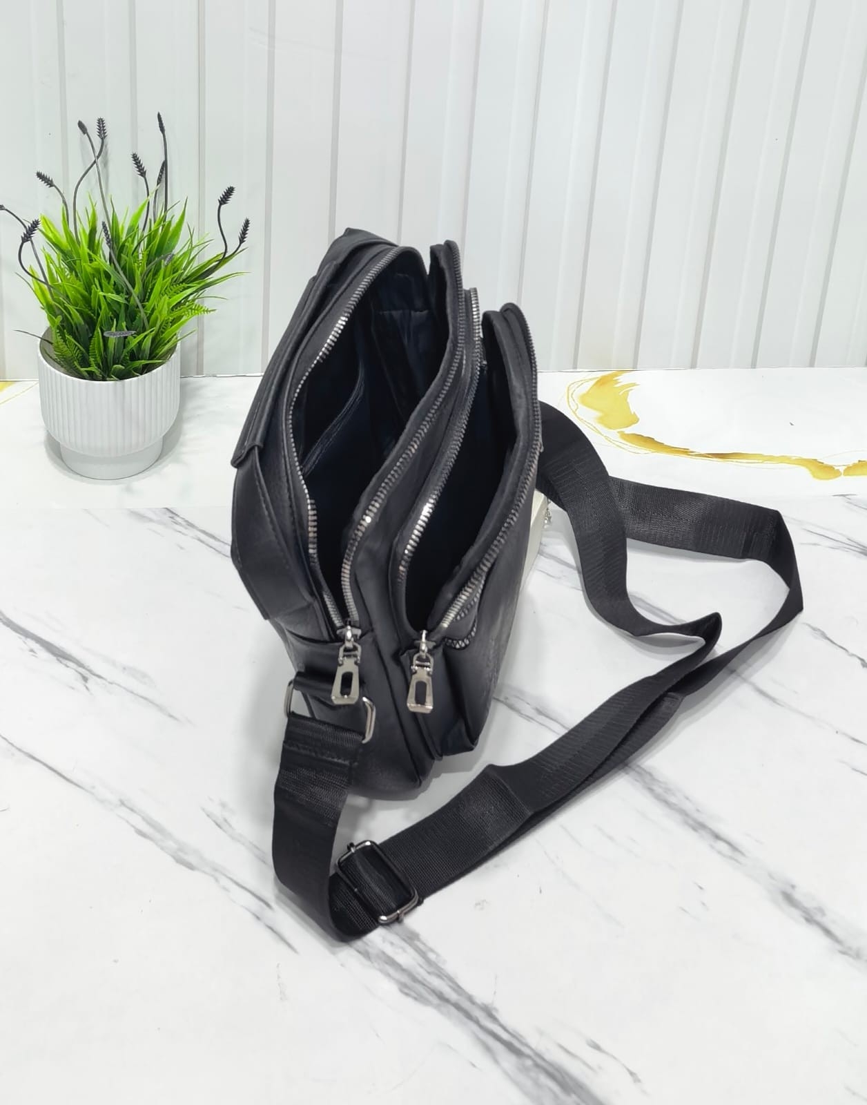 Morral Cuero Pu*
pra Hombre Excelente Calidad - Imagen 6
