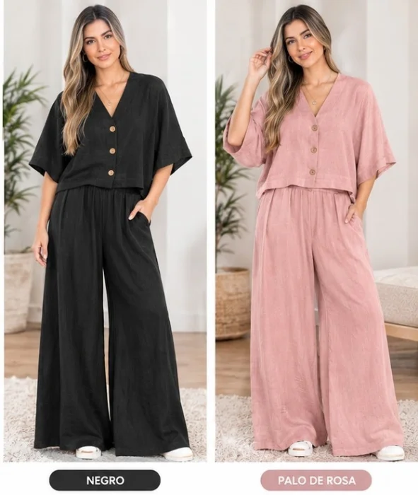 Conjunto Palazo + Camisa