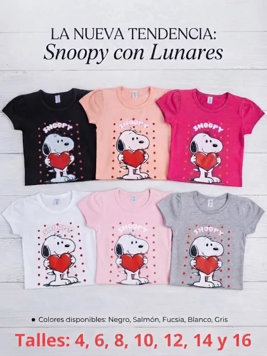 Remera Snoopy