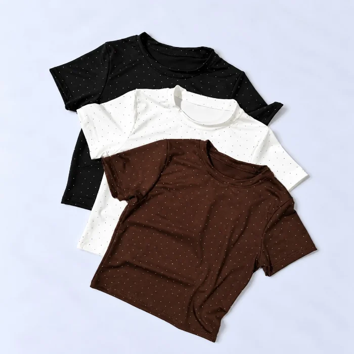 Remera Basica Strass #52