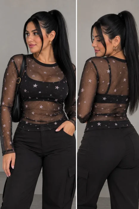 Remera Encaje