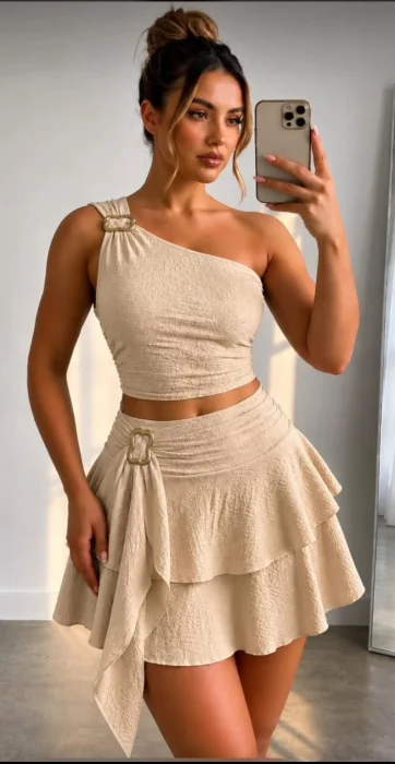 Conjunto de Bruselas Short Pollera