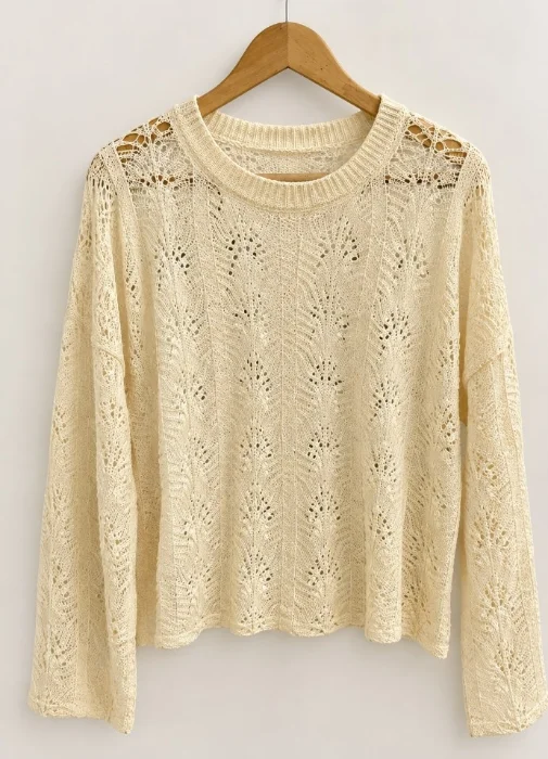 Sweter de Hilo de Algodon