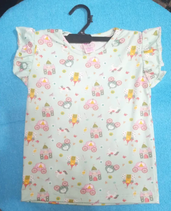 Remera Beba Manga Fruncido
