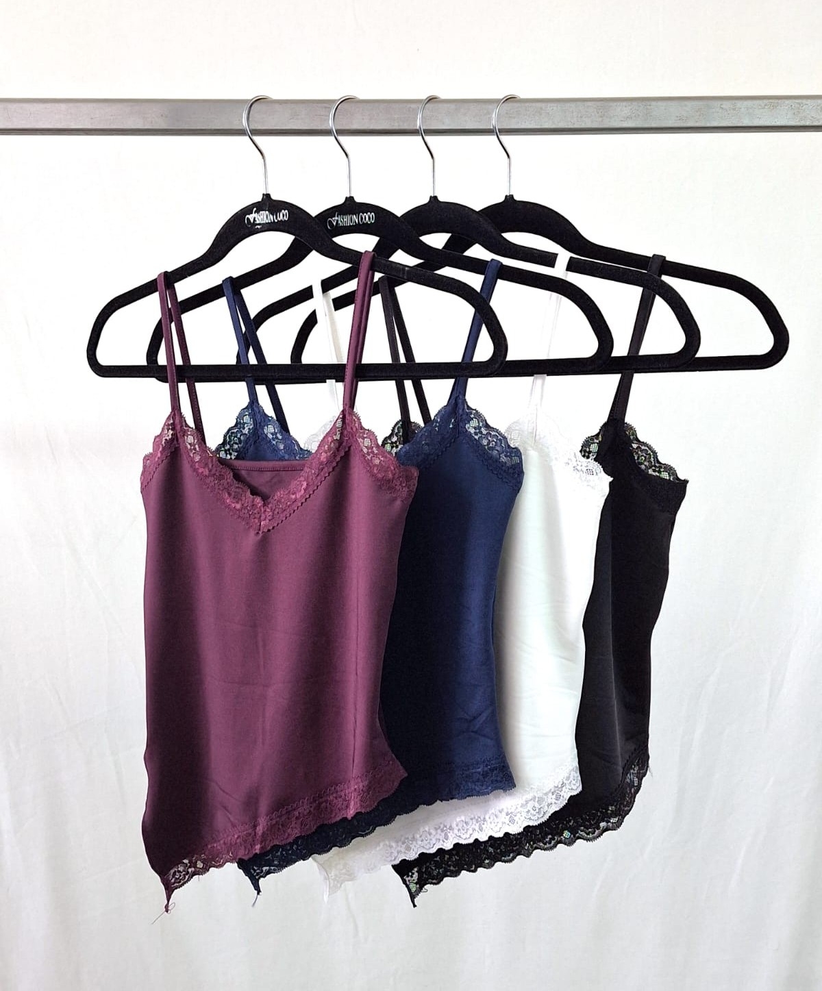 Musculosa Tira Picó y Puntilla Microfibra - Imagen 2