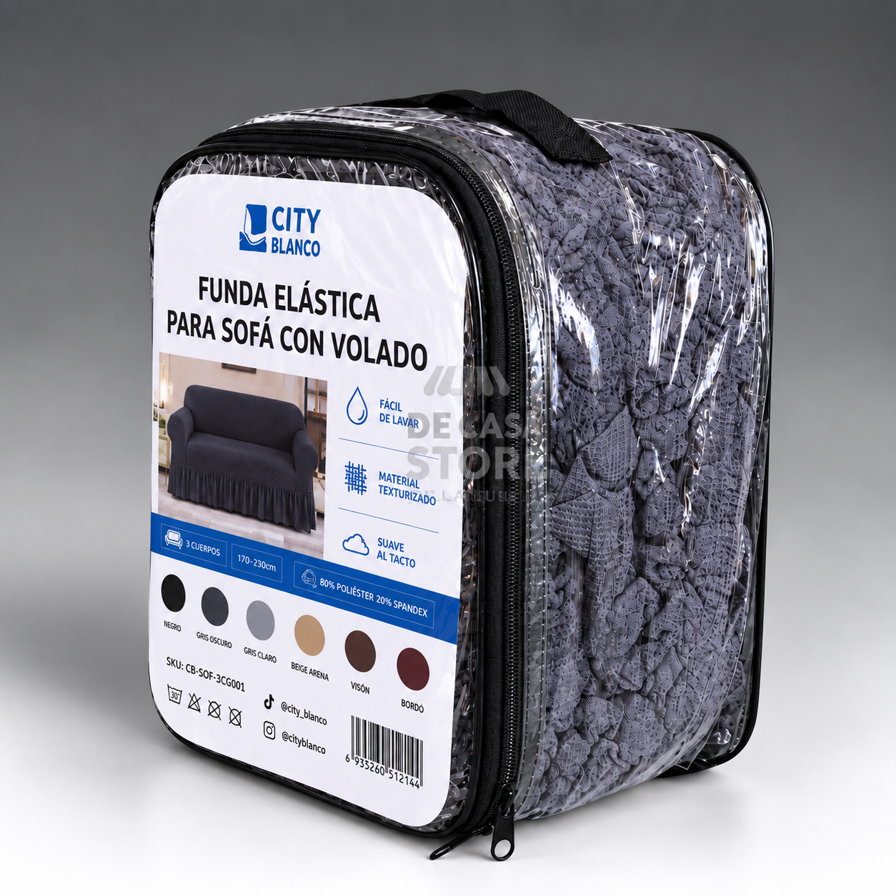 Funda para Sofá 3 Cuerpos Premium con Volados | Elástica y Protectora - 2222.png