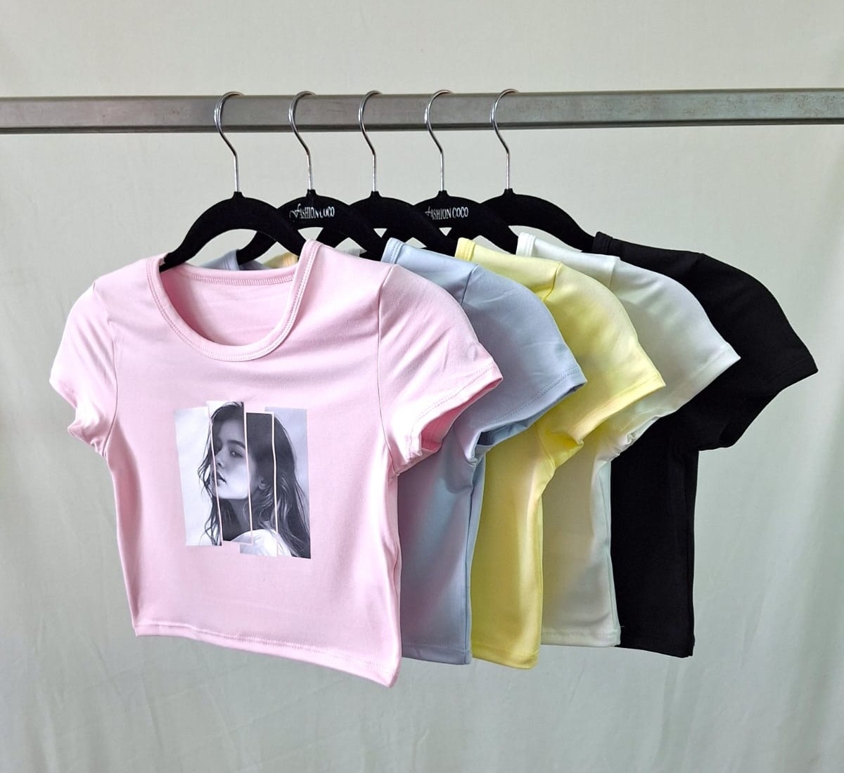 Remera Top Estampado Cuadro Chica Modal Soft - Imagen 2