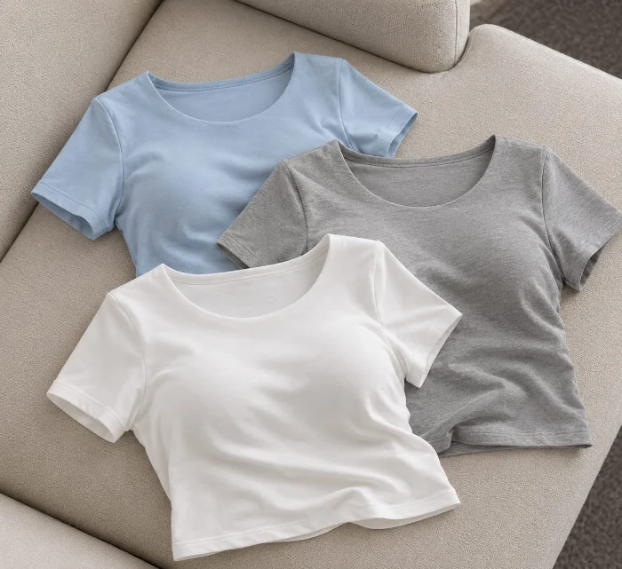 323-pupera C/taza ( Cuello Doblado) -algodon C/lycra