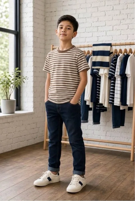 Remera Rayado Niño