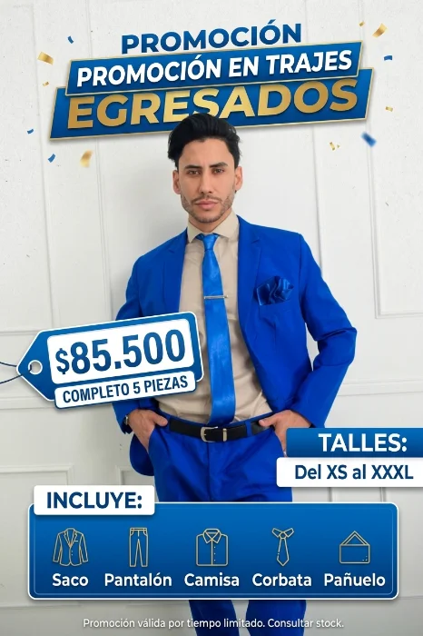 Traje Egresados 5 Piezas