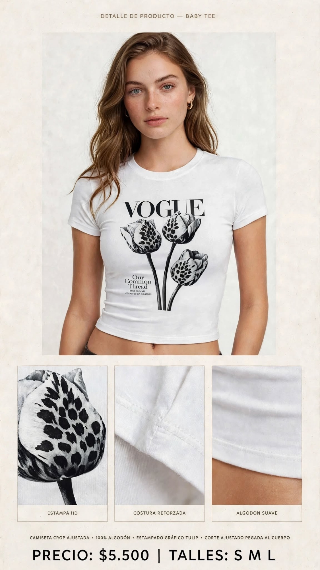 Baby Tee con Diseño - Imagen 2