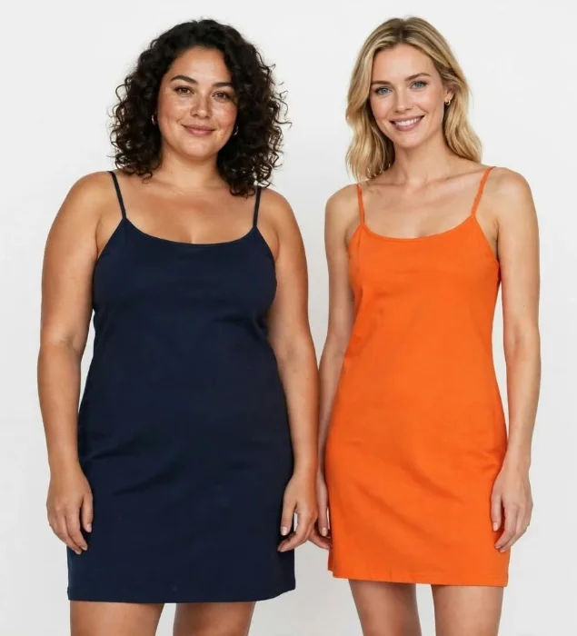 Vestido Solero Algodón Peinado