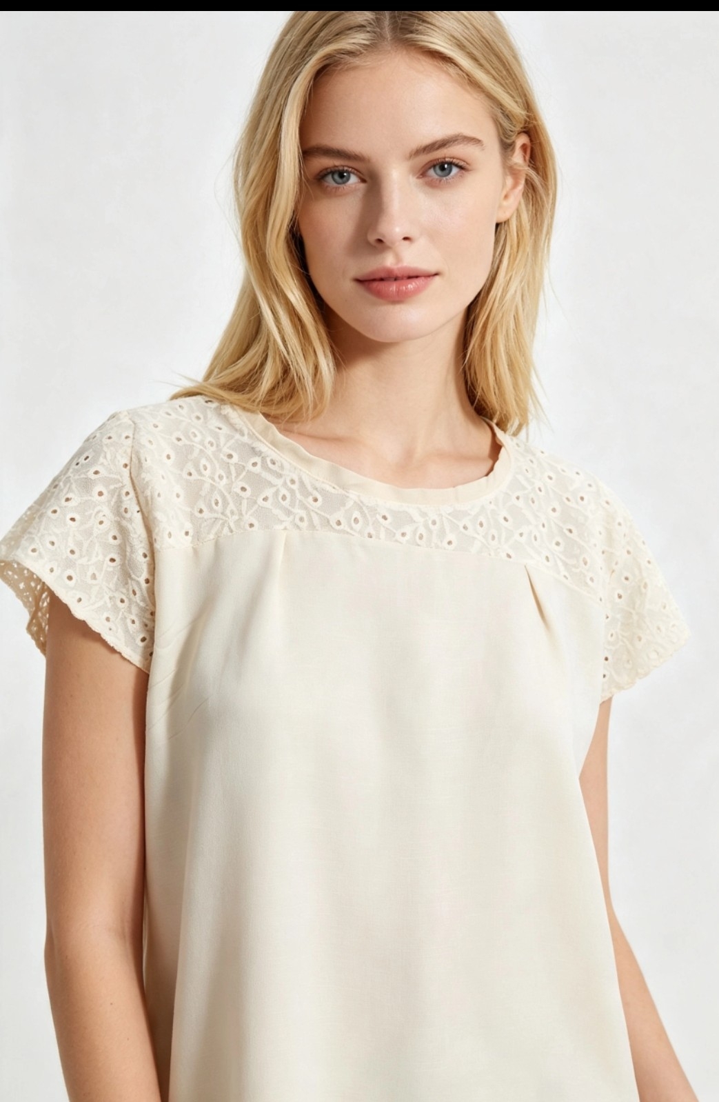 Remera de Lino y Broderi - Imagen 3