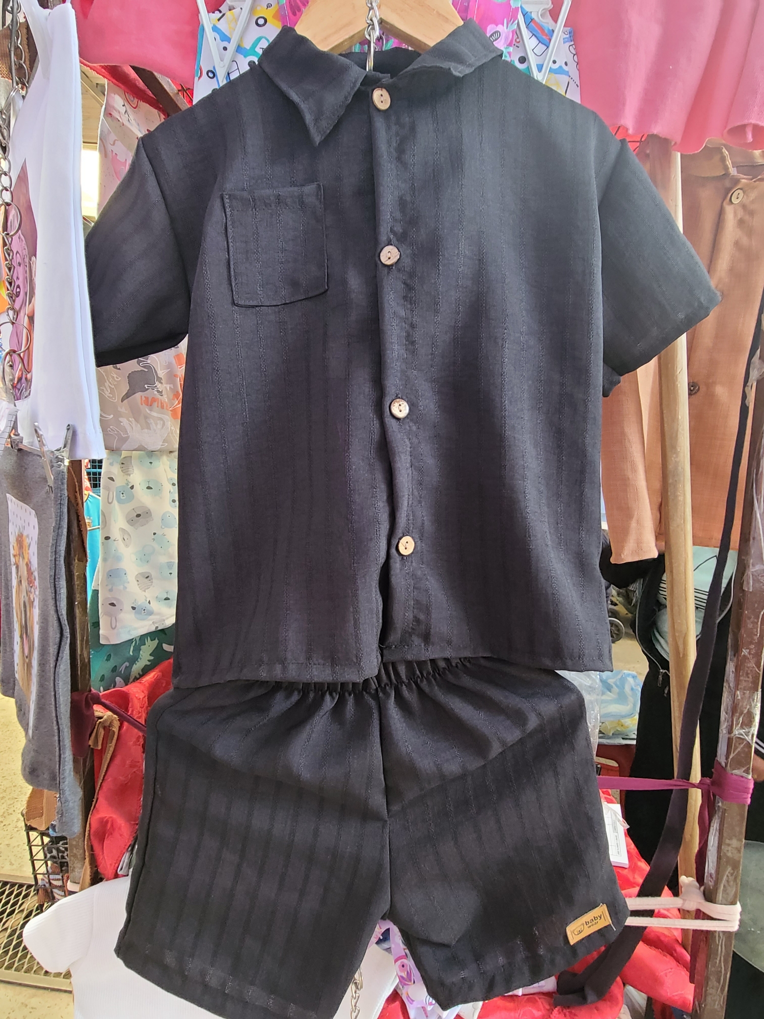 Conjunto Bebe Camisa y Short - Imagen 3
