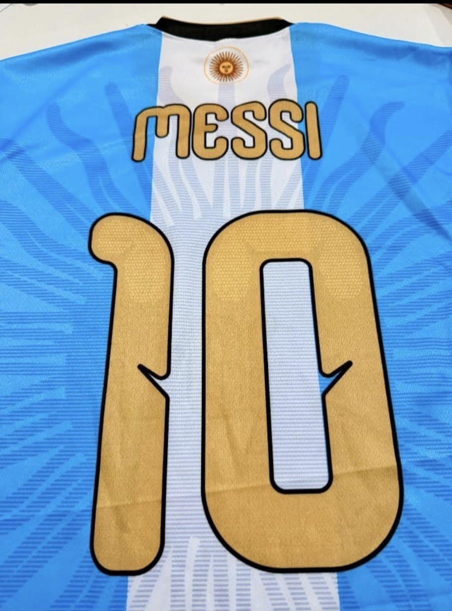 Camiseta Selección la Ultima de Messi Escudo Bordado - Imagen 2