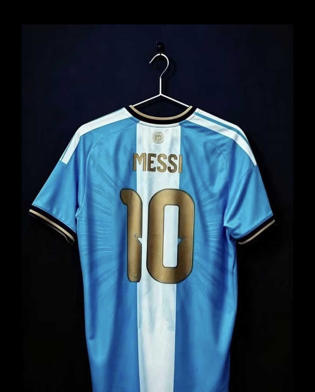 Camiseta Selección la Ultima de Messi Escudo Bordado - Imagen 3