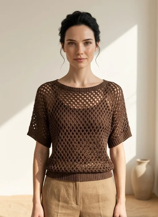 Sweater de Punto Calado