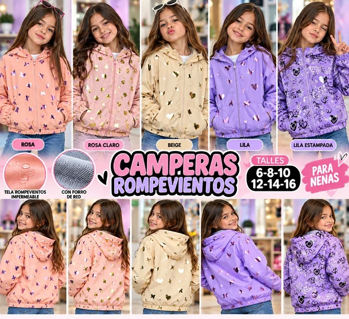 Campera Rompeviento Livianas