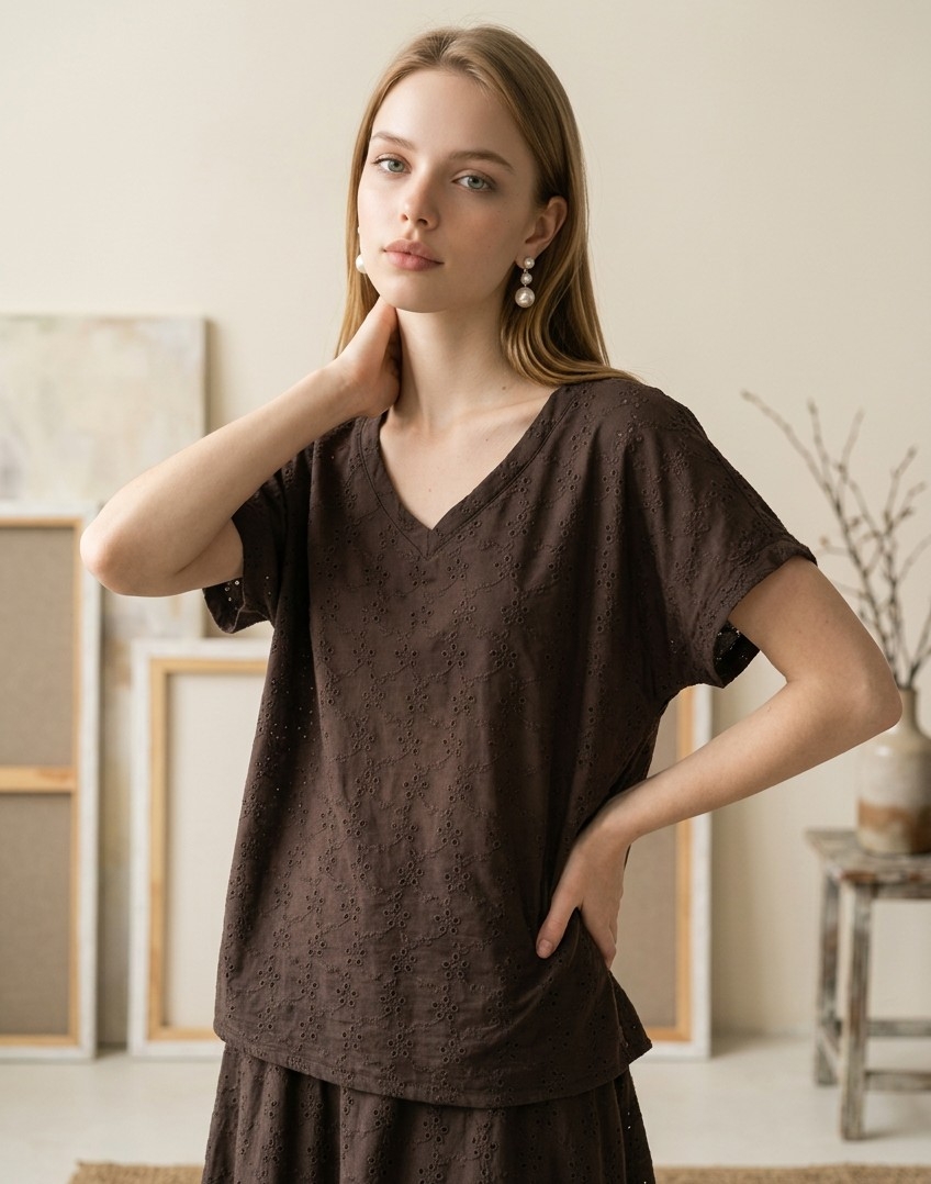Remera Broderie Elastizada - Imagen 2