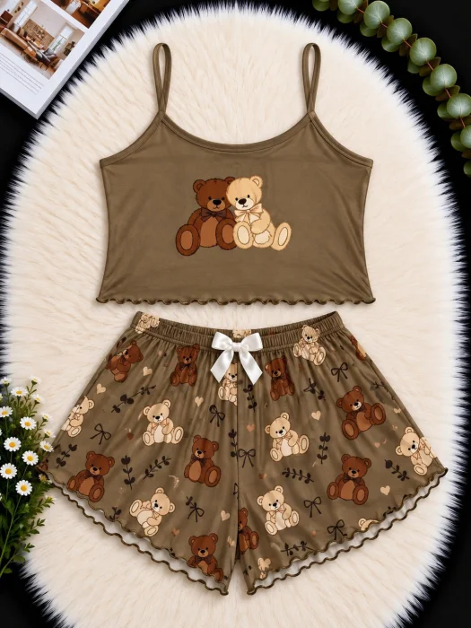Pijamas Musculosa y Shorts