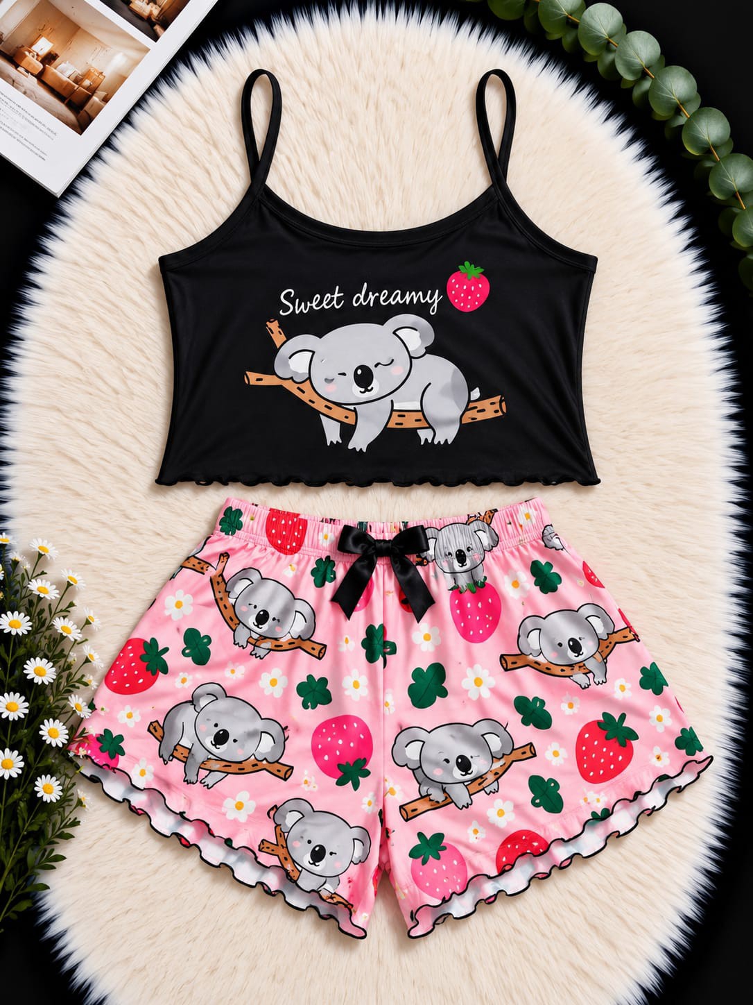 Pijamas Musculosa y Shorts - Imagen 2