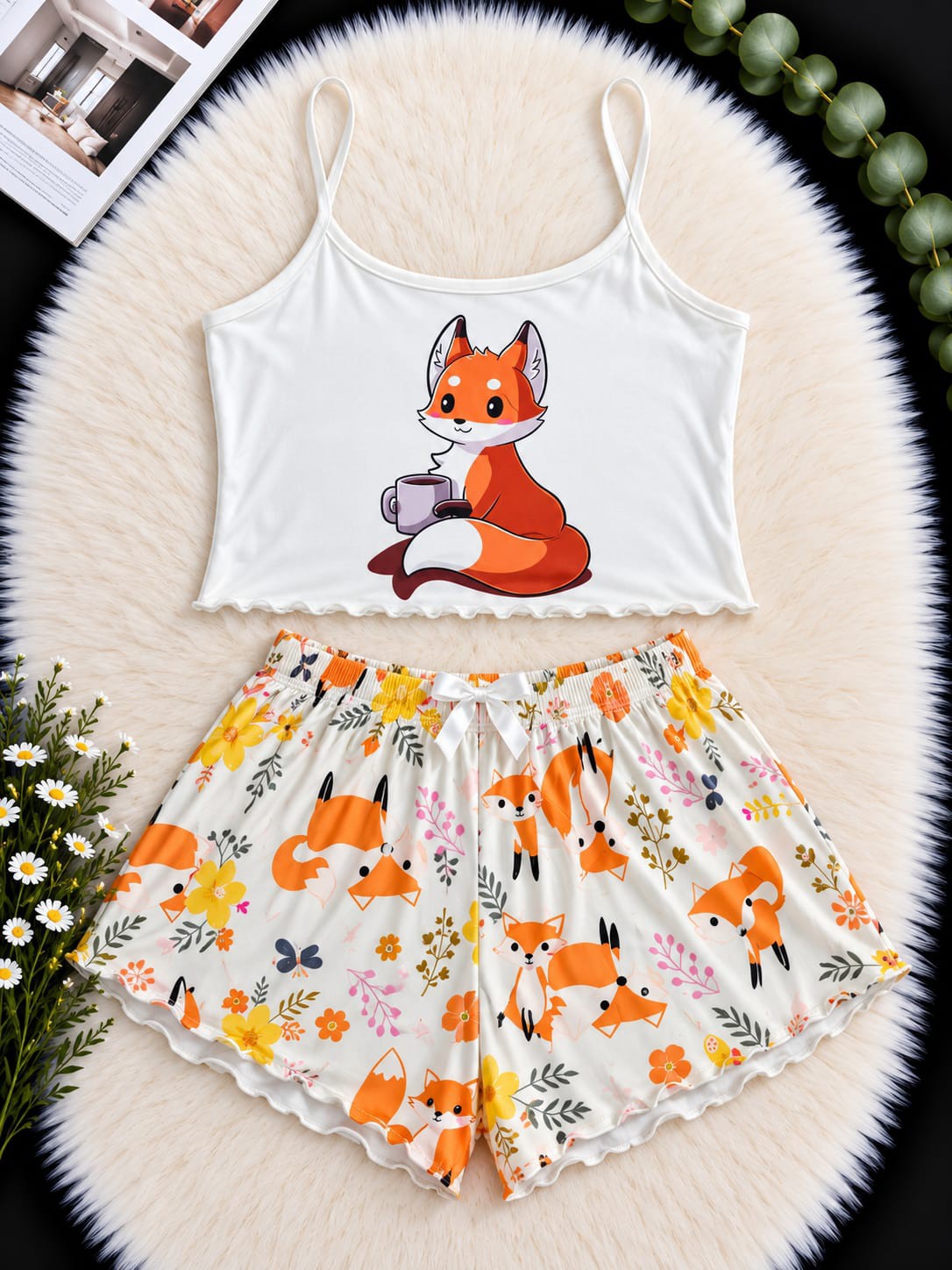 Pijamas Musculosa y Shorts - Imagen 3