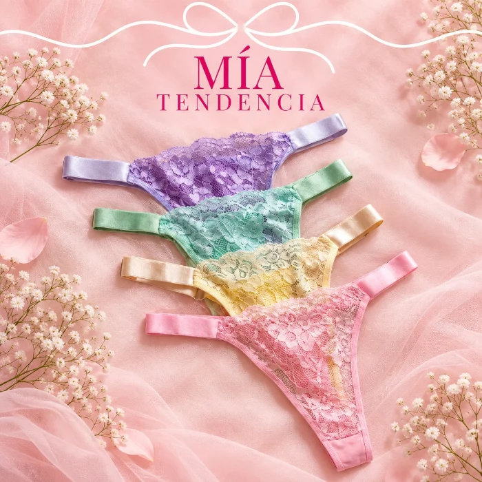 Regulable Encaje Pastel T/a