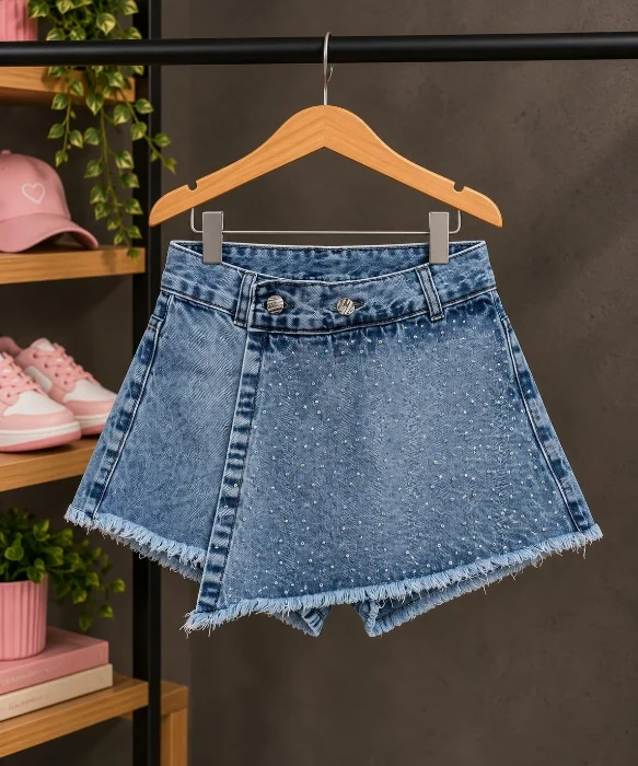 Short Pollera Strass Teens