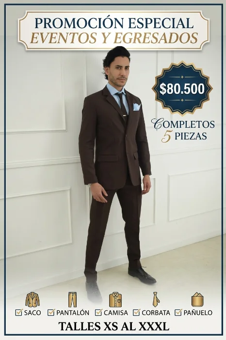 Traje Egresados Completo 5 Piezas