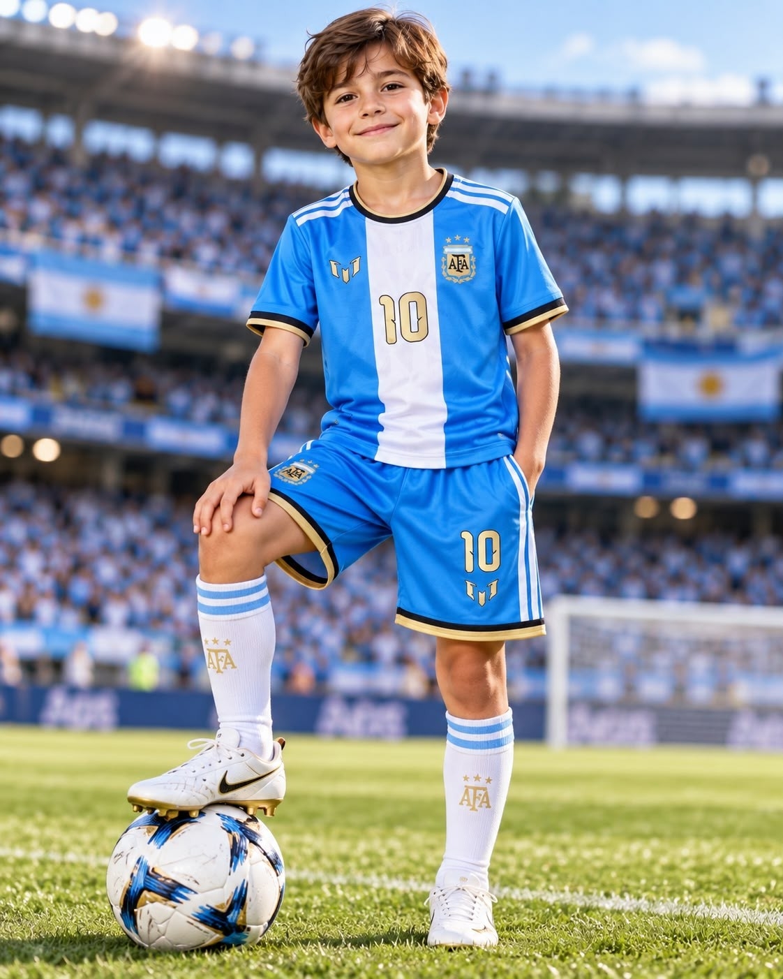 Conjunto Argentina Messi el Ultimo Baile -niño - Imagen 2