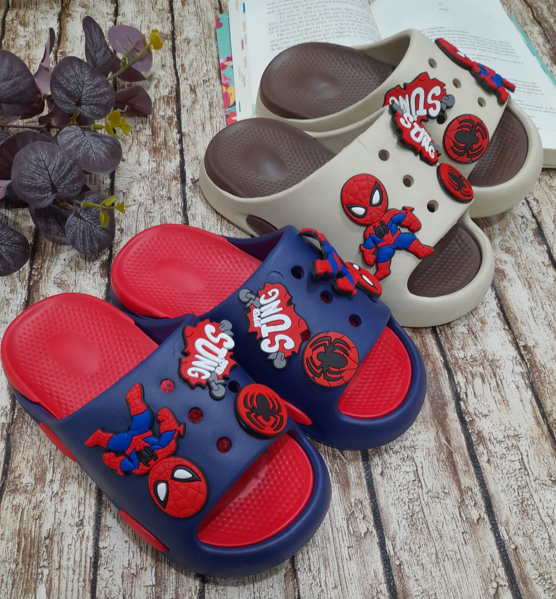Chanclas Spiderman 24a29 30a35 Importadas Livianos - Imagen 2