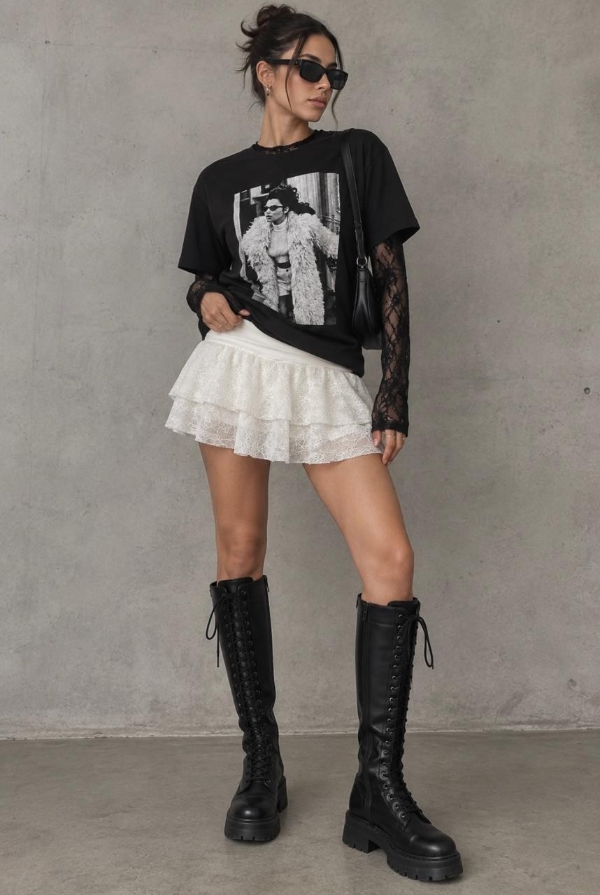 Combo Remera + Camiseta Encaje - Imagen 8